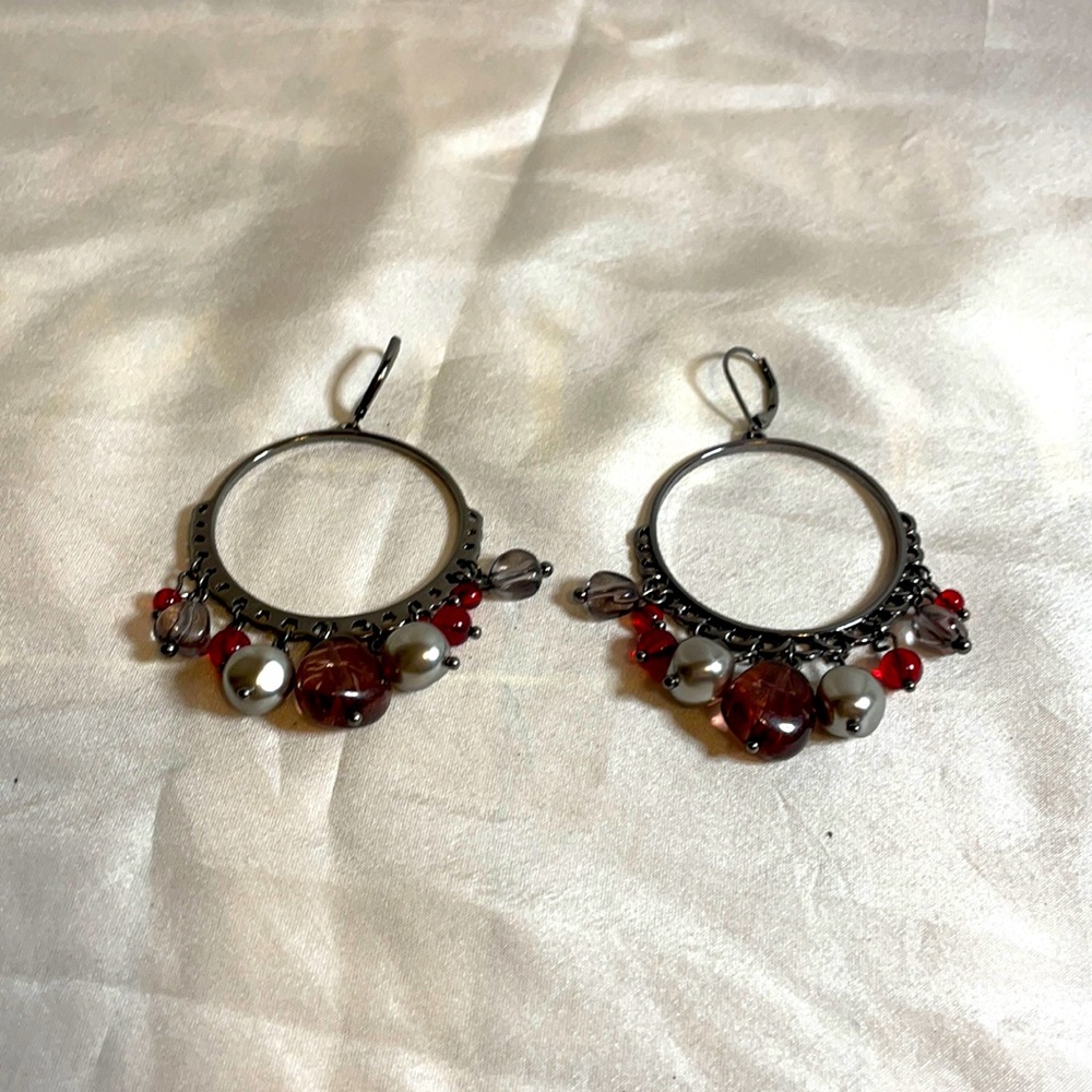 Hanging beads earrings 🖤❣️